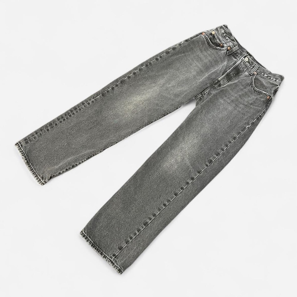Levis 501 Faded Black Grey Straight Leg jeans